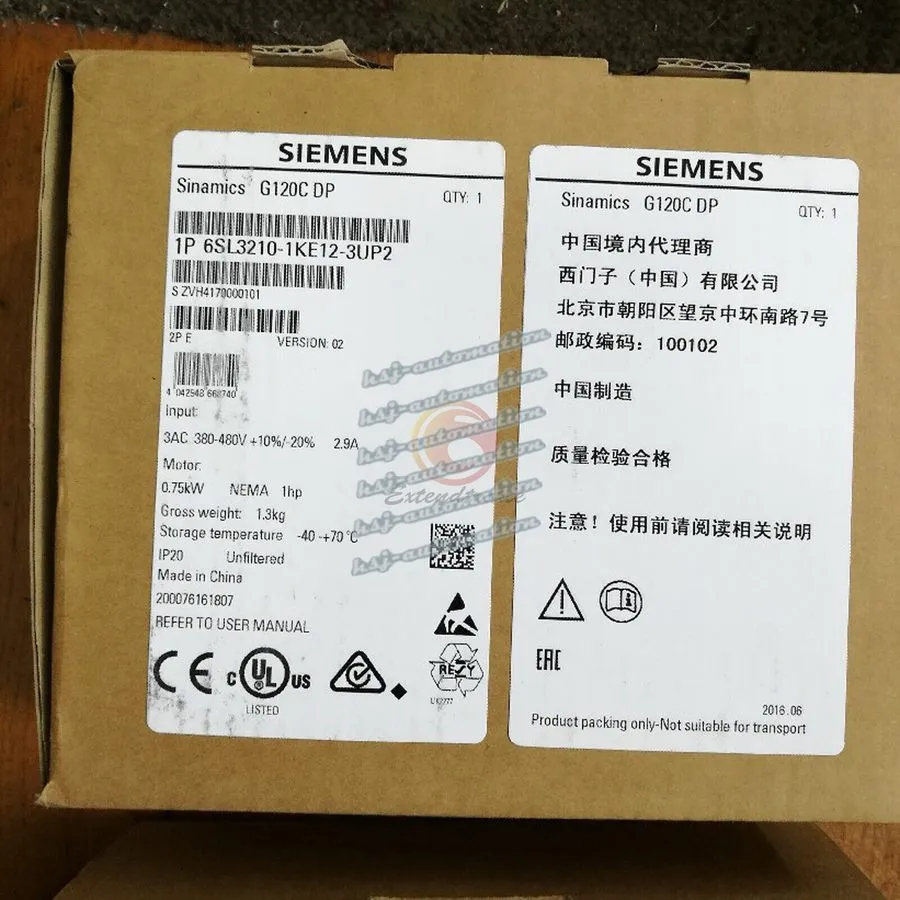 Частотный преобразователь SIEMENS SINAMICS 6SL3210-1KE12-3UP2