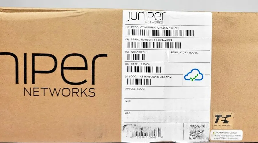 Коммутатор Juniper QFX5130-48C-AFI 48x 100GbE 8x 400GbE Switch — фото лота 1