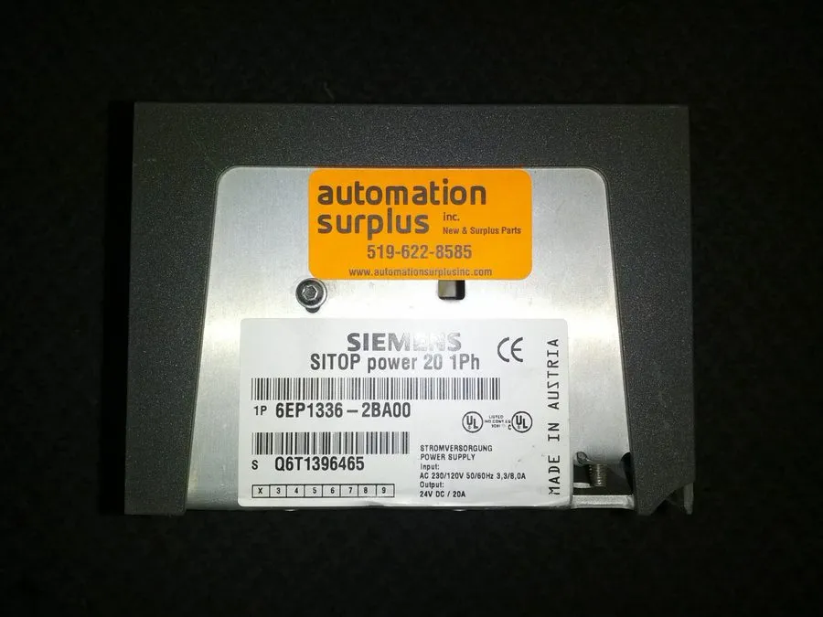 Блок питания Siemens SITOP Power Supply 6EP1336-2BA00, 20 AMP 24VDC