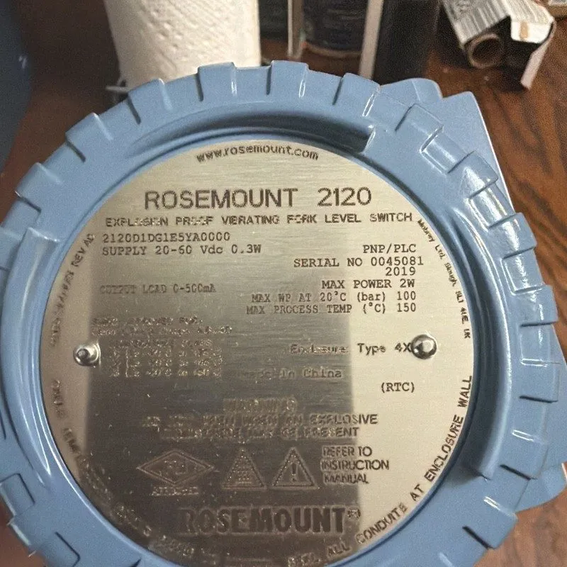 Датчик уровня Rosemount 2120 Vibrating Fork Liquid Level Switch / PN 2120D1DH1I5 — фото лота 2
