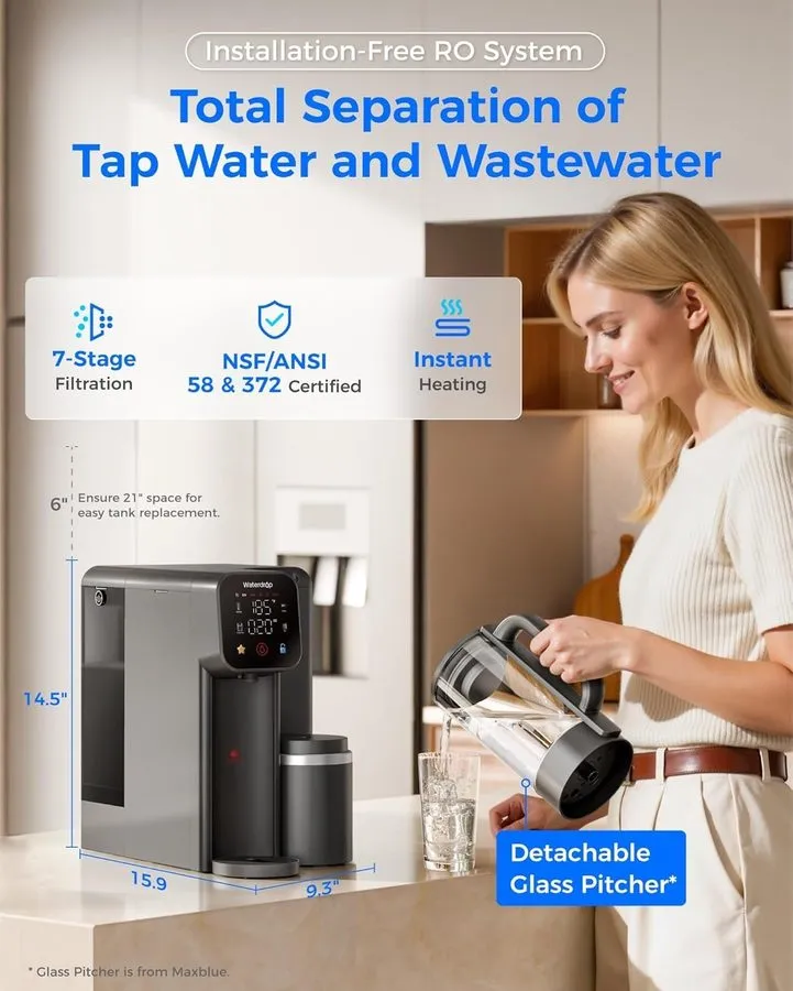 Насос WATER WQA CERTIFIED 7-STAGE REVERSE OSMOSIS DRINKING WATER FILTER SYSTEM A
