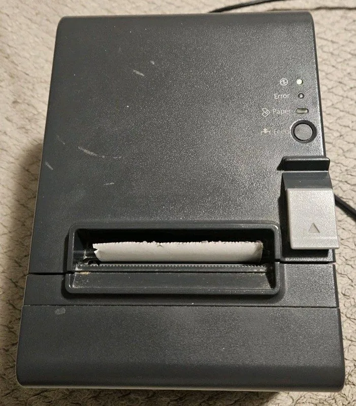 Принтер чеков Epson TM-T201 POS Thermal Receipt Printer — фото лота 1