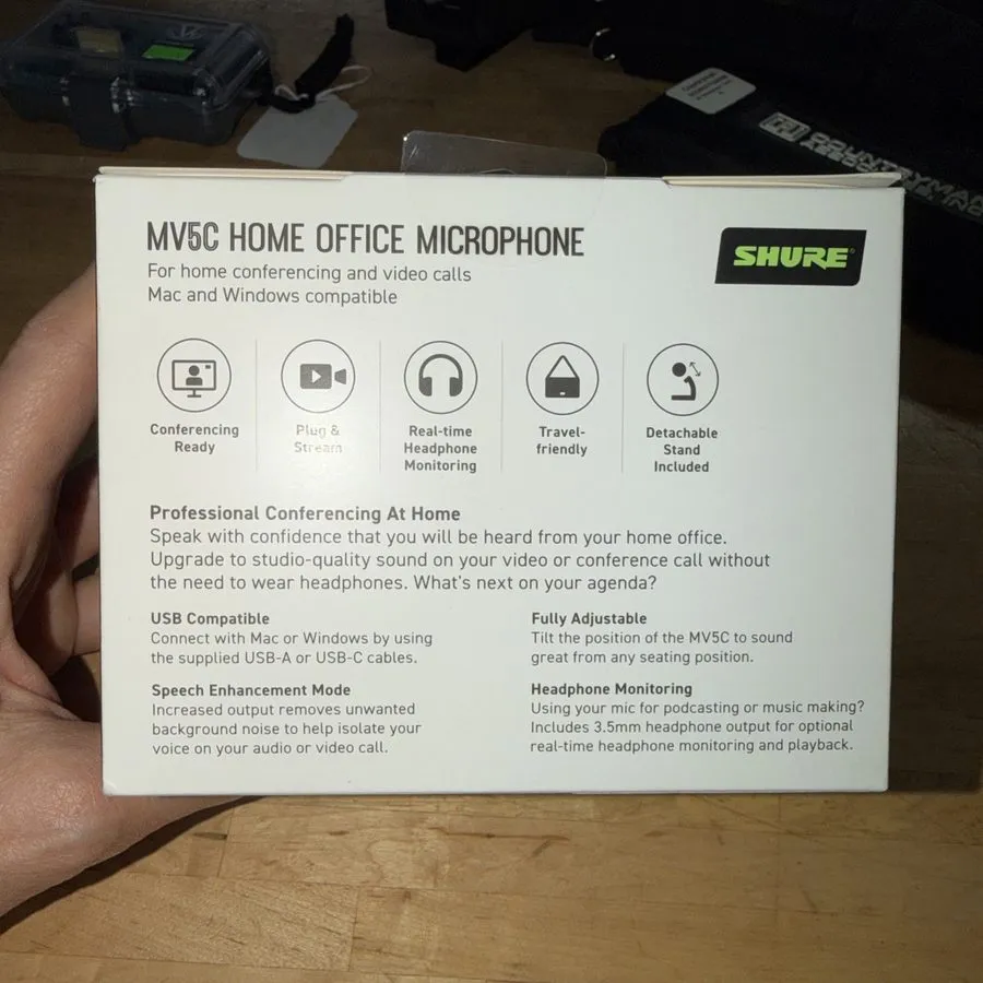 Микрофон Shure MV5C-USB Home Office Microphone Conferencing Mac & PC w/Zoom — фото лота 1