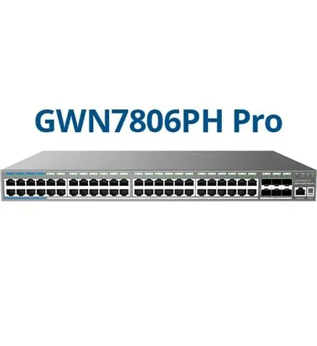Коммутатор Grandstream GS-GWN7806PH-PRO Layer 2+ Managed PoE+ Switch 48-Port 6x 