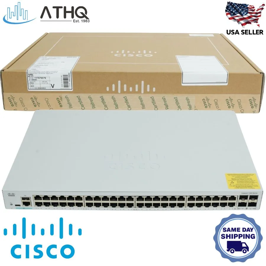 Коммутатор Cisco C1300-48T-4G Catalyst 48 Port Managed Switch