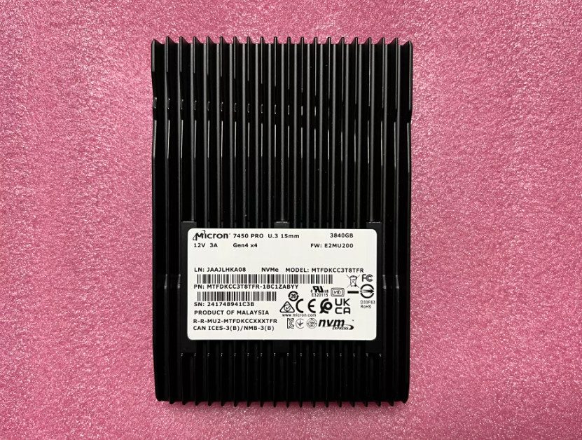 SSD-накопитель Micron 7450 PRO 3.84TB U.3 (15mm) SSD NVMe PCI 4.0 MTFDKCC3T8TFR-