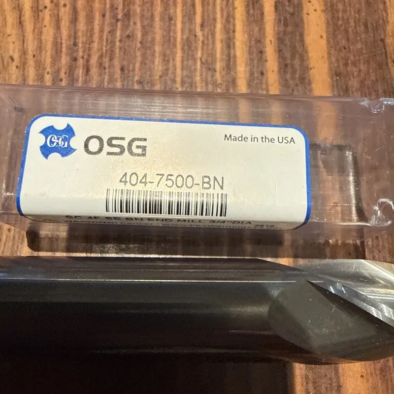 Режущий инструмент Osg 404-7500-Bn End Mill, Carbide, 3/4, 4 Fl, Sgl Ball End — фото лота 1