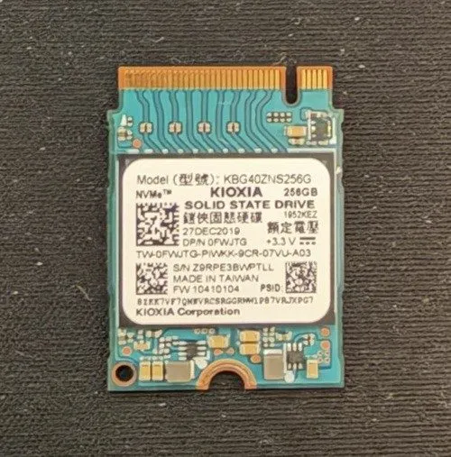 SSD-накопитель KIOXIA KBG40ZNS256G 256GB NVMe M.2 2230 Internal SSD TRIM SMART — фото лота 1