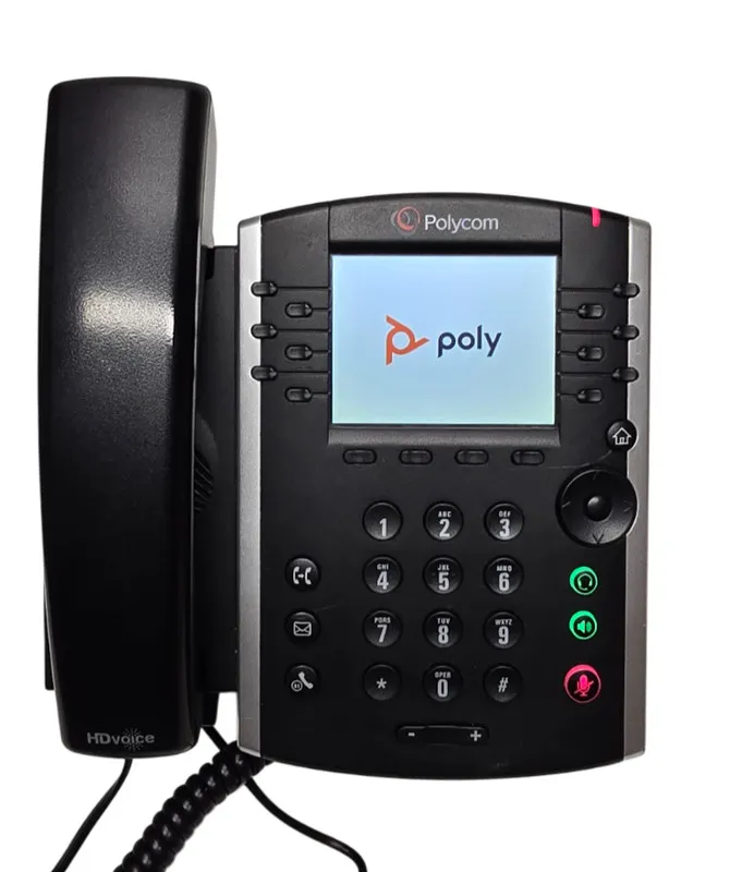 IP-телефон Polycom Desktop Phone VVX410 PoE GIG-E, 2200-46162-025 VVX 410