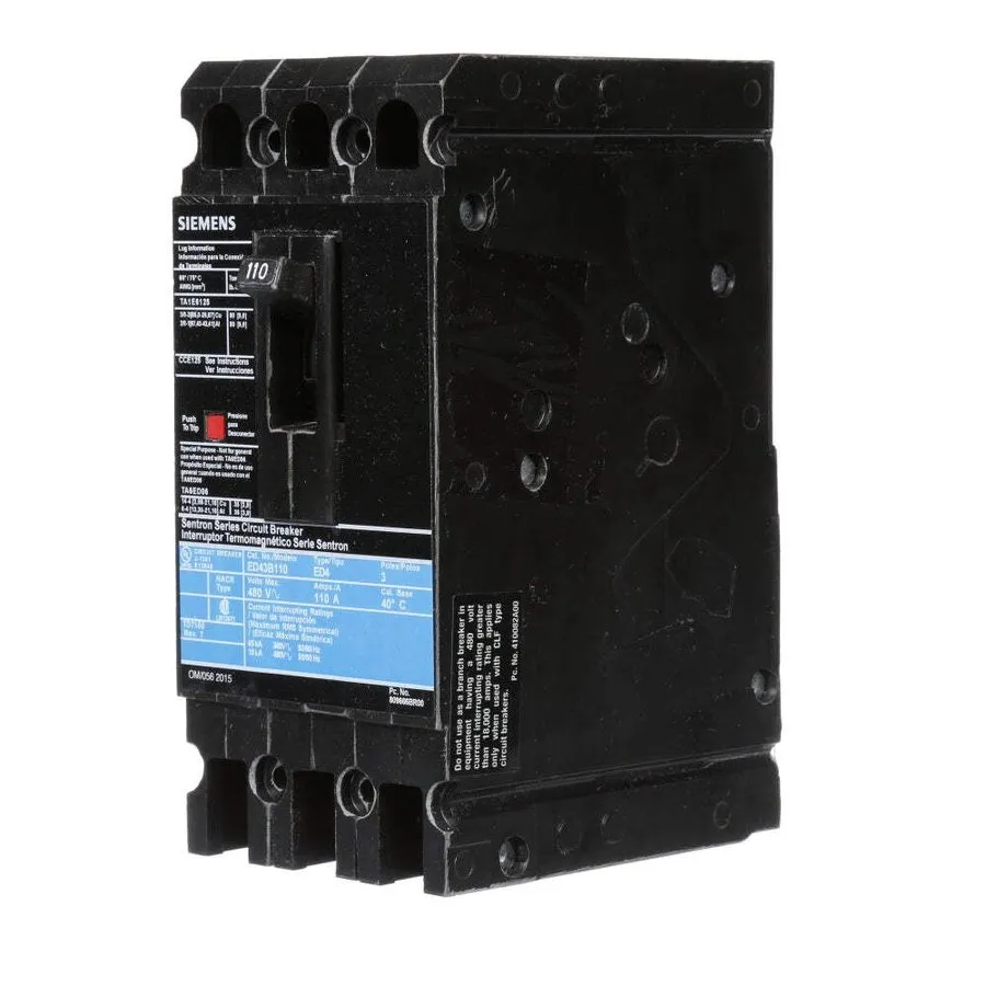 Автоматический выключатель ITE/SIEMENS SENTRON SERIES CIRCUIT BREAKER ED43B110 1