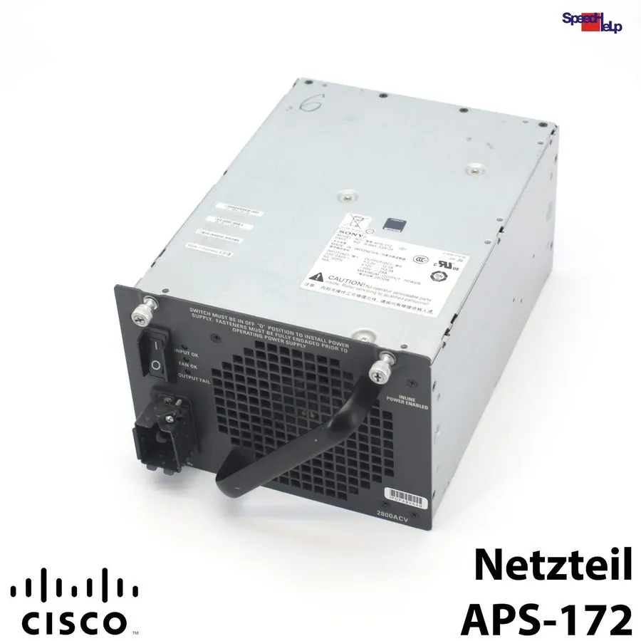 Блок питания Sony APS-172 8-681-339-02 2800W Power Supply Cisco Catalyst 4500 Sw