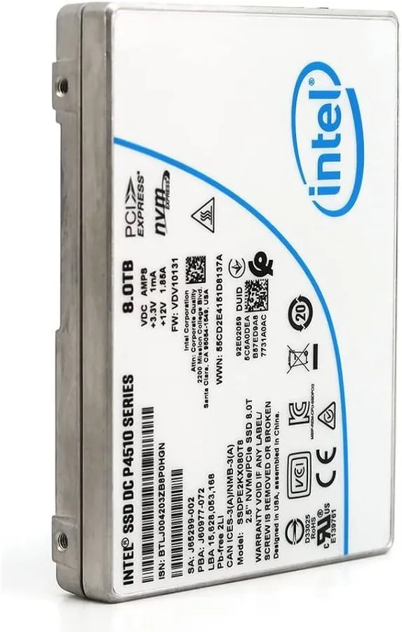 SSD-накопитель Intel SSD DC P4510 1TB NVMe U.2 2.5in PCIe 3.1 x4 Enterprise SSD