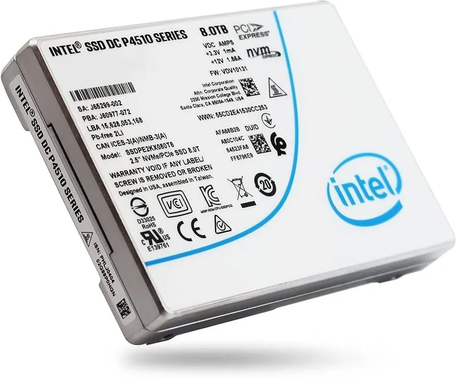 SSD-накопитель Intel SSD DC P4510 1TB NVMe U.2 2.5in PCIe 3.1 x4 Enterprise SSD — фото лота 2
