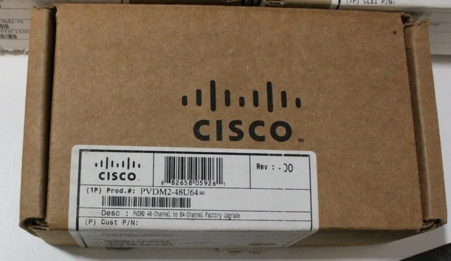 Маршрутизатор Cisco PVDM2-48 48 Channel Packet Fax and Voice DSP Router