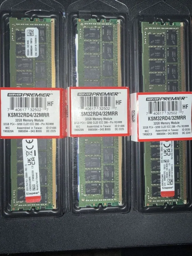 Модуль памяти 32GB DDR4-3200 PC4-25600 ECC RDIMM 2Rx4 Server RAM 288-Pin KSM32RD — фото лота 1
