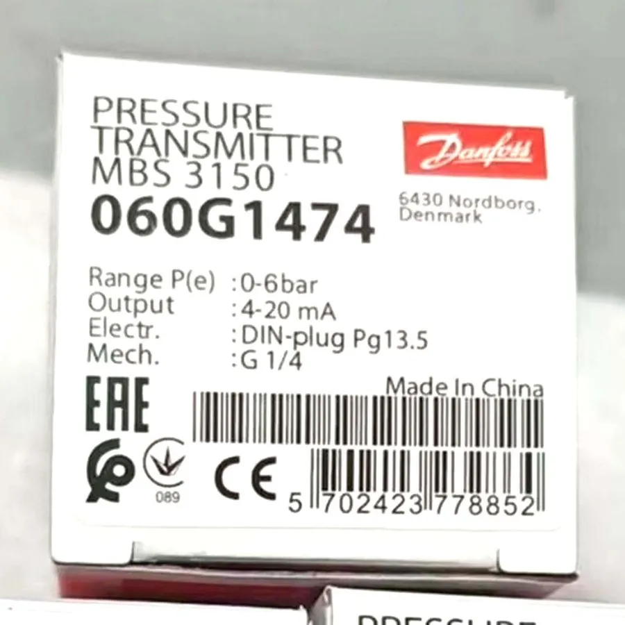 Датчик давления Danfoss MBS3150 060G1474 pressure transmitter