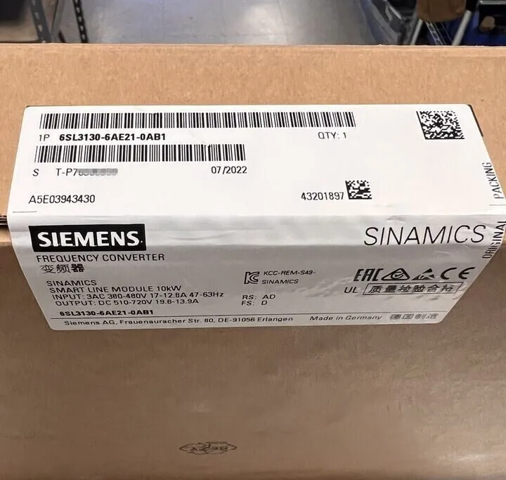 Частотный преобразователь 6SL3130-6AE21-0AB1 Siemens SINAMICS S120 Servo Inverte