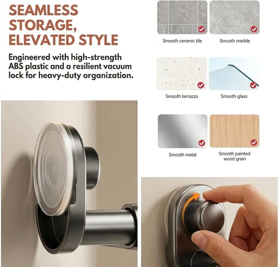Вакуумная присоска Heavy Duty Suction Cup Hooks для Windows、Front Door、Shower,18