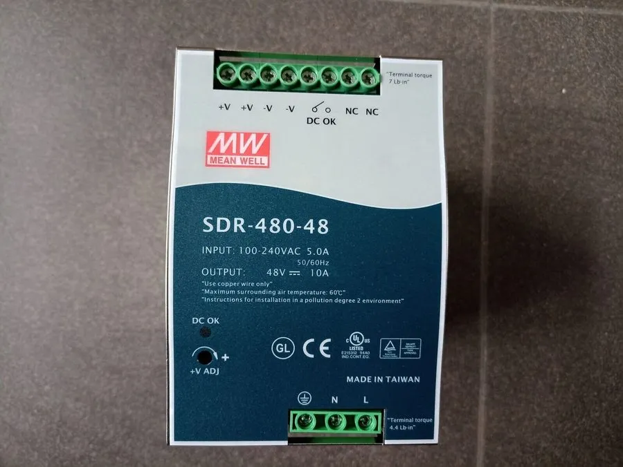 Блок питания Mean Well SDR-480-48 DIN Rail Power Supply 48V 10A 480W High Effici