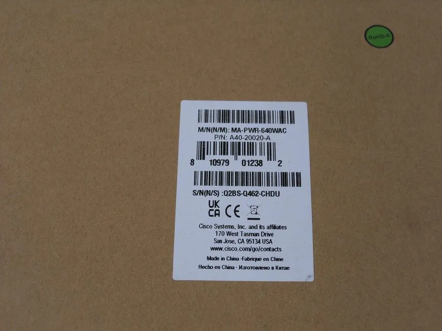 Блок питания Cisco Meraki MA-PWR-640WAC P/N A40-20020-A Power Supply — фото лота 2