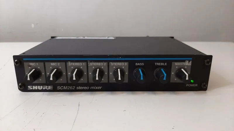 Микшерный пульт Shure SCM262 Microphone Mixer 2 SLIGHTLY DAMAGED KNOBS w5c