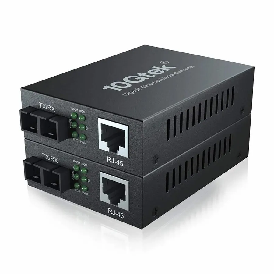 Медиаконвертер 10Gtek Gigabit Ethernet Media Converter SC Singlemode Dual Fiber 