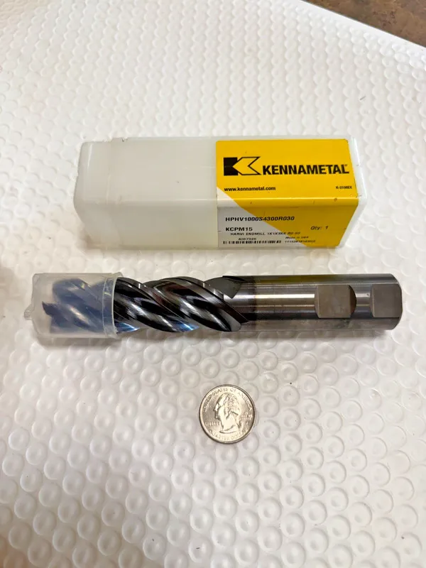 Режущий инструмент Kennametal Carbide Endmill 1x1x3x6 R0.03 KCPM15 K-2106EX USA — фото лота 1