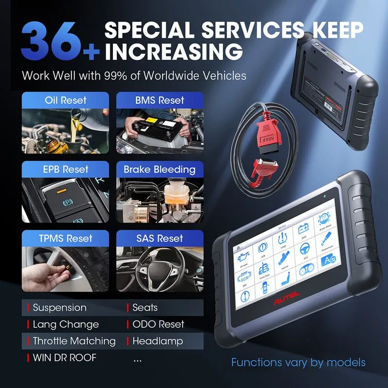 Диагностический сканер Autel MaxiCOM MK808S-TS MK808S IMMO TPMS Key Coding Car D — фото лота 3