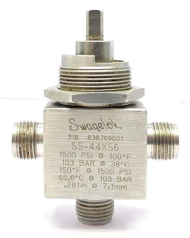 Клапан Hanbay MDM-060DT Valve Actuator w/ Swagelok SS-44XS6 3-Way 12-24VDC