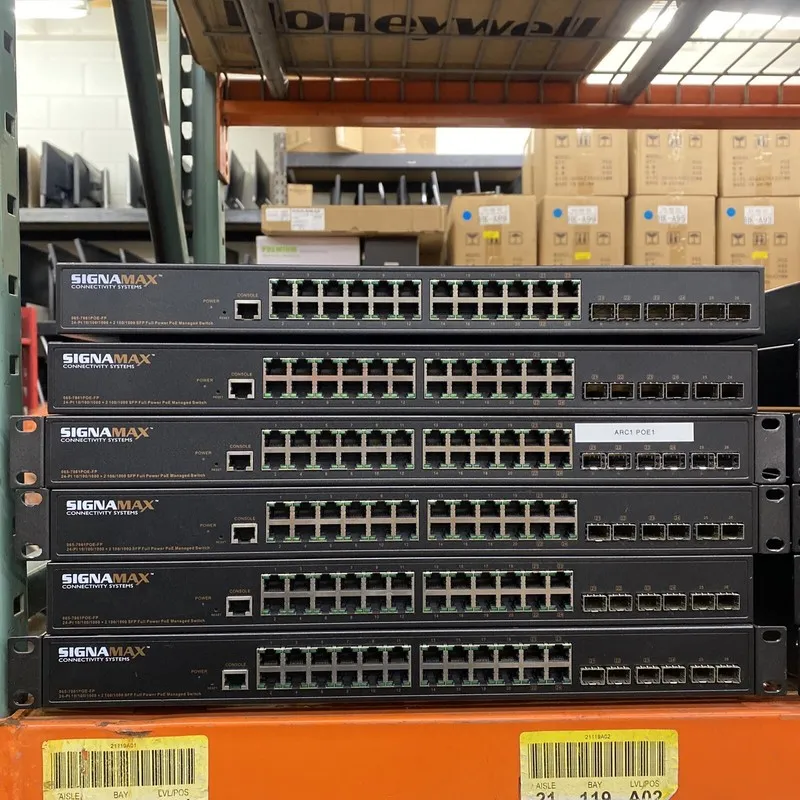 Коммутатор SignaMax 065-7861POE-FP Full Power 24 port 10/100/1000 PoE PoE+ 6 SFP