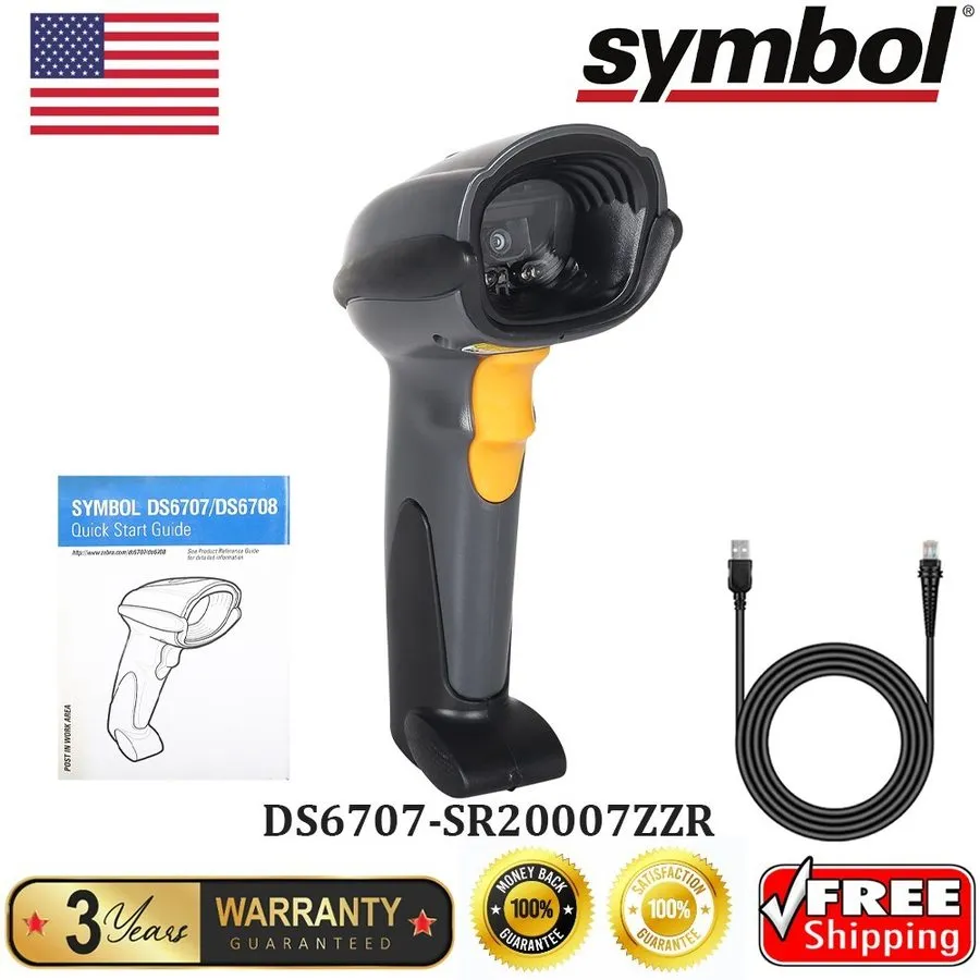 Сканер штрих-кода Motorola Symbol DS6707 1D 2D Laser Imager Barcode Scanner DS67