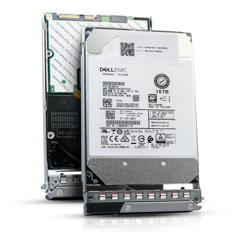 Жёсткий диск VF206 DELL 16TB 7.2K SAS 3.5 12Gb/s HDD 14G 15G 16G 17G KIT
