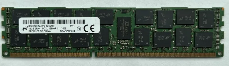 Модуль памяти Micron 16GB RAM MT36KSF2G72PZ-1G6E1HG 2RX4 PC3L-12800R-11-13-E2 EC