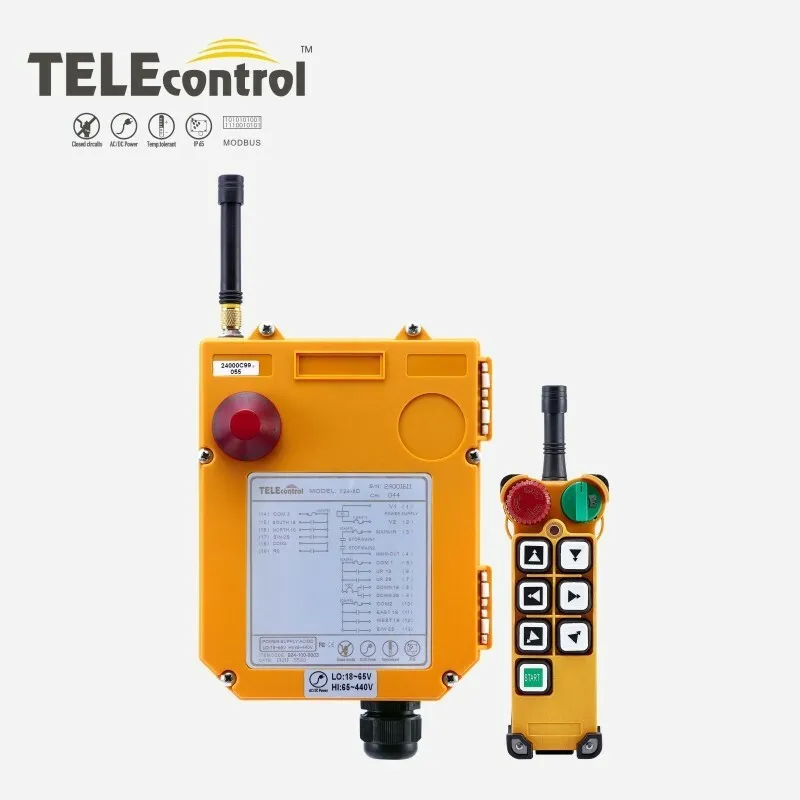 Таль Industrial Remote Control F24-6D Hoist Crane Lift Switch (2T+1R) AC/DC18~44 — фото лота 2