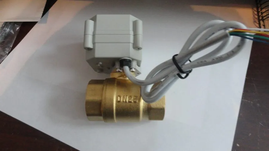 Клапан DN20 Two Way 3/4" AC/DC9-24V Stainless steel Motorized Ball Valve