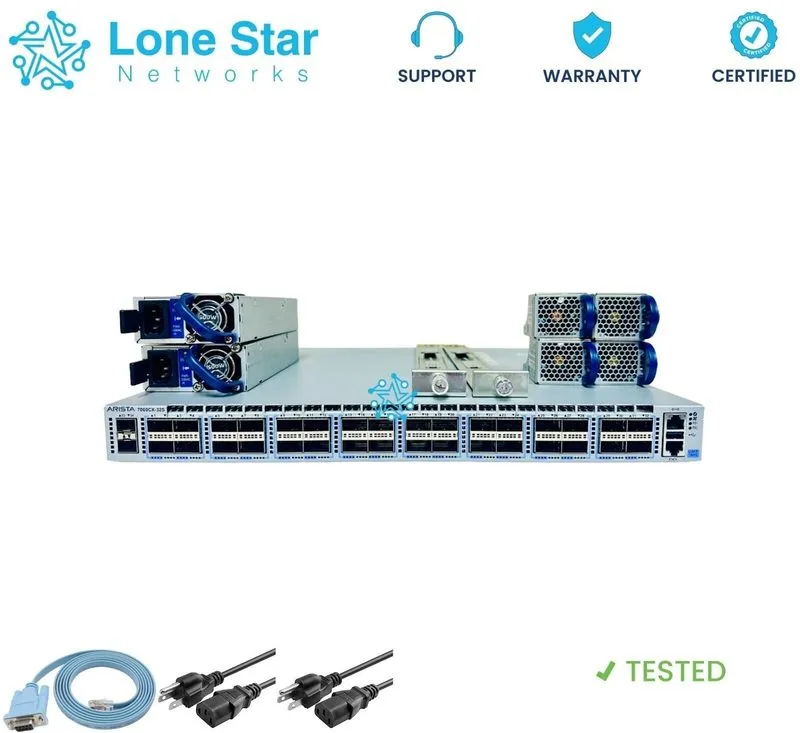 Коммутатор ARISTA DCS-7060CX-32S-R 32x 100GbE QSFP28 & 2x10G SFP+ Switch 2xPSU — фото лота 4