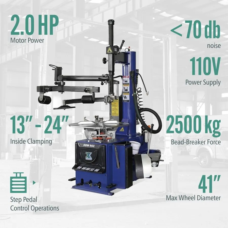 Шиномонтажный станок XK SBM-960 Tire Changer Machine 110V 2.0HP Dual Auxiliary A — фото лота 2
