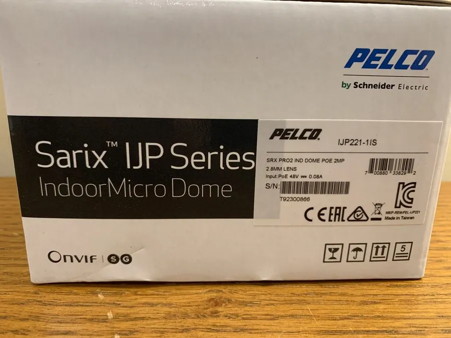 Камера Pelco IJP221-1IS SRX PRO2 IND Dome POE 2MP Camera