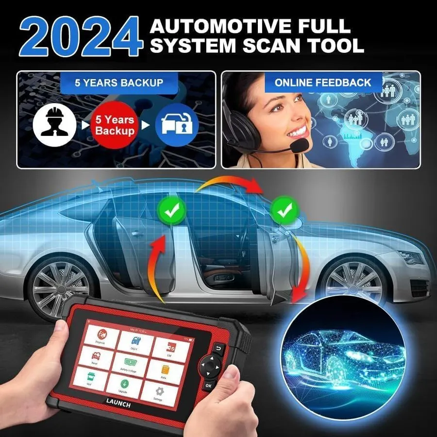 Диагностический сканер LAUNCH CRP909 Full System OBD2 Scanner Diagnostic Tool Ke — фото лота 2