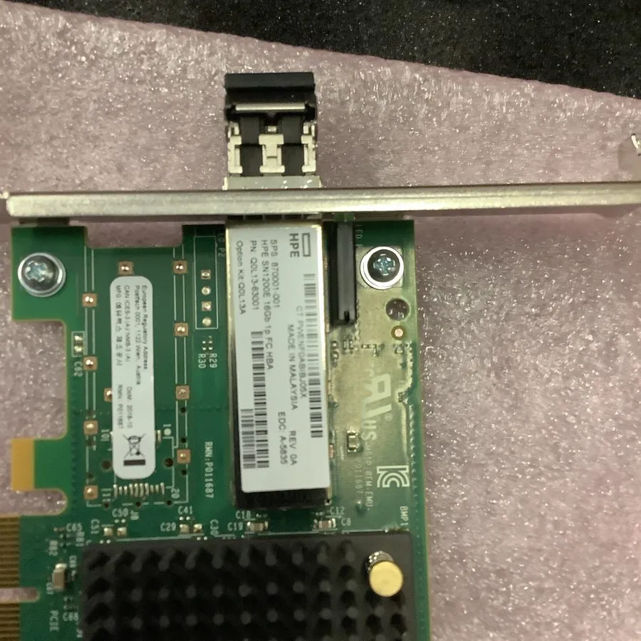 Контроллер HPE Q0L13A SN1200E 16Gb 1 Port FC Fibre Channel HBA 870001-001 W/16G 