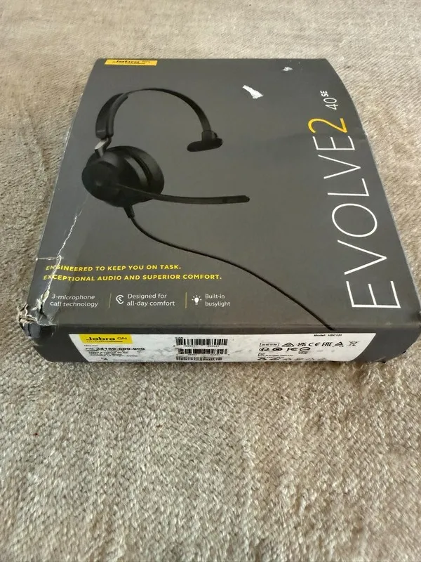 VoIP-шлюз JABRA 24189-889-999 Jabra Evolve 2 40 SE Mono USB-A Corded Headset