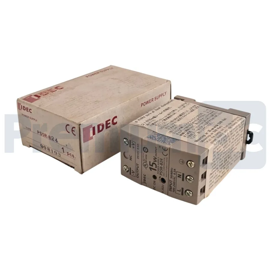 Блок питания IDEC PS5R-B24 PS5R Series Power Supply 15W 24VDC 0.6A DIN Rail Moun