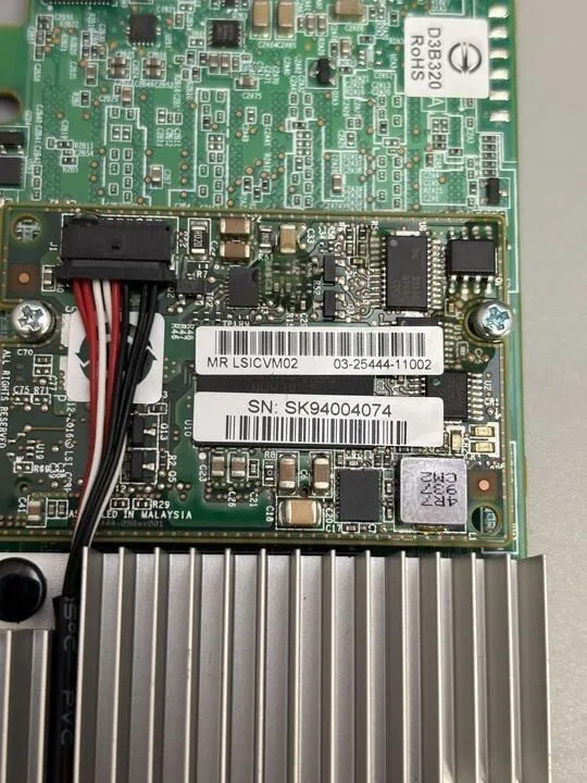 Модуль LSI MegaRAID MR LSICVM02 PCIe 3.0 CacheVault SK94004074 w/Battery Board
