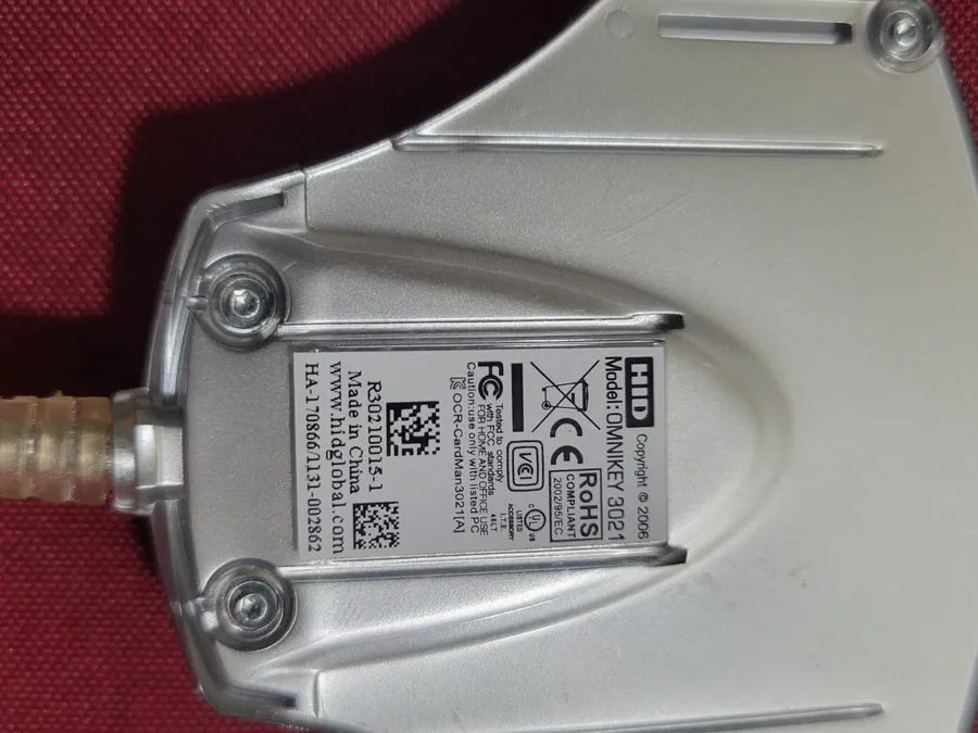 Оборудование видеонаблюдения 2006 OMNIKEY 3021 HID Global R30210015-1 USB Smart  — фото лота 2
