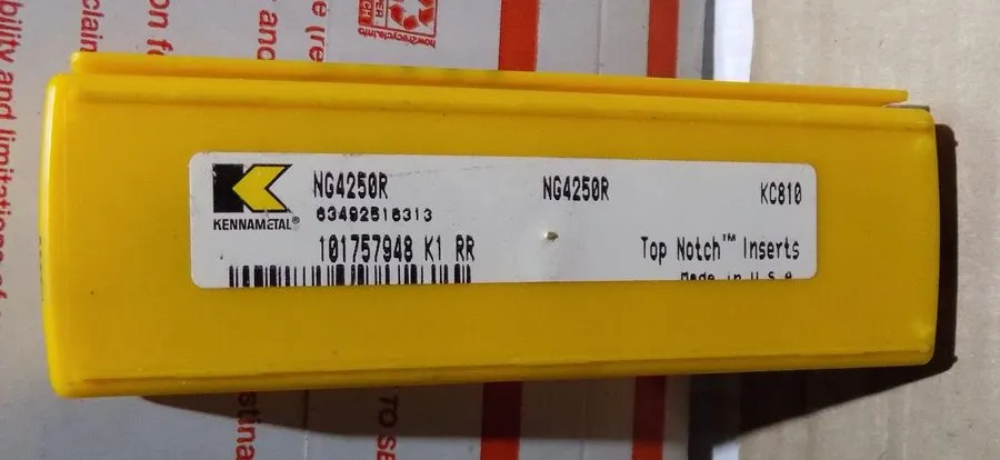 Режущий инструмент Kennametal NG4250R Grade KCU10 Carbide Insert Grooving