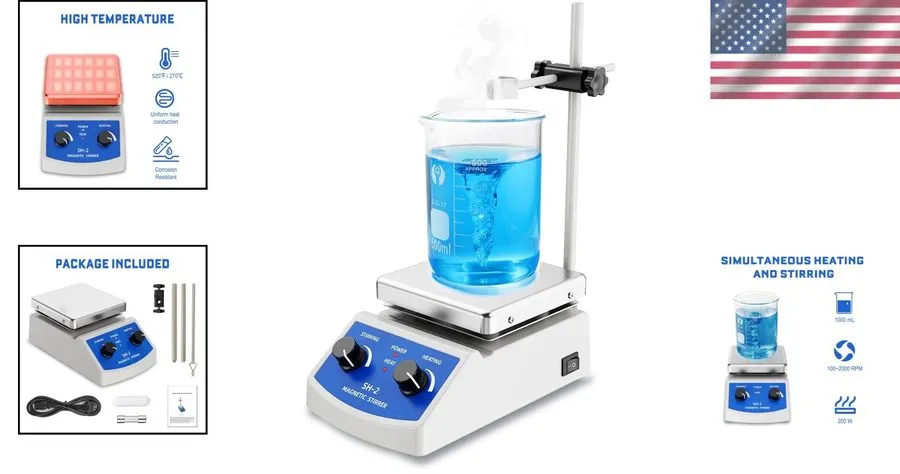 Батарея Professional 100-2000 RPM Magnetic Stirrer Hot Plate Ideal