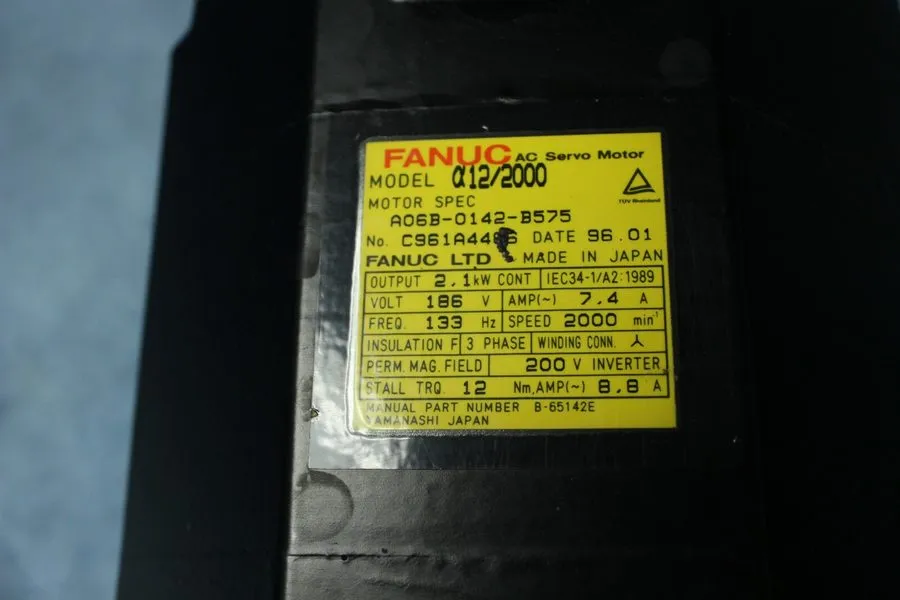 Серводвигатель FANUC A06B-0142-B575 AC SERVO MOTOR