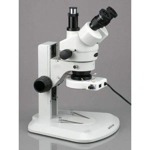 Микроскоп AmScope 7X-45X Trinocular Stereo Microscope with Aluminum 80-LED Ring