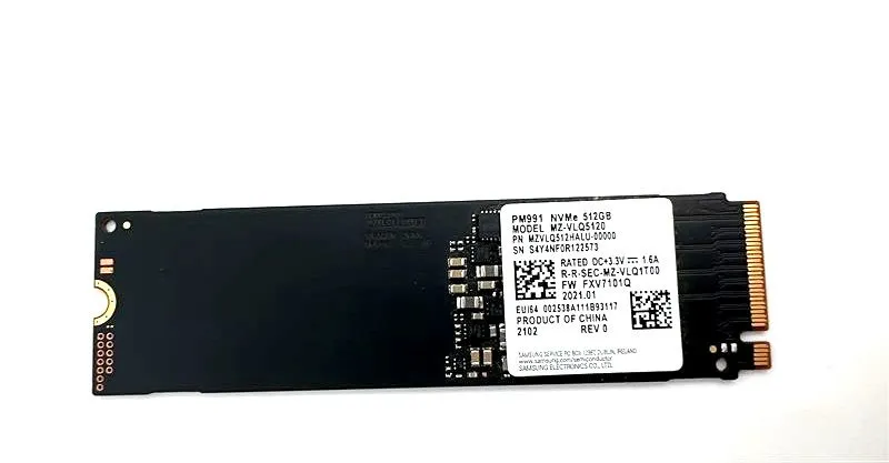 SSD-накопитель Samsung PM991 NVMe 512GB M.2 2280 SSD MZVLQ512HALU-000H1 MZ-VLQ51