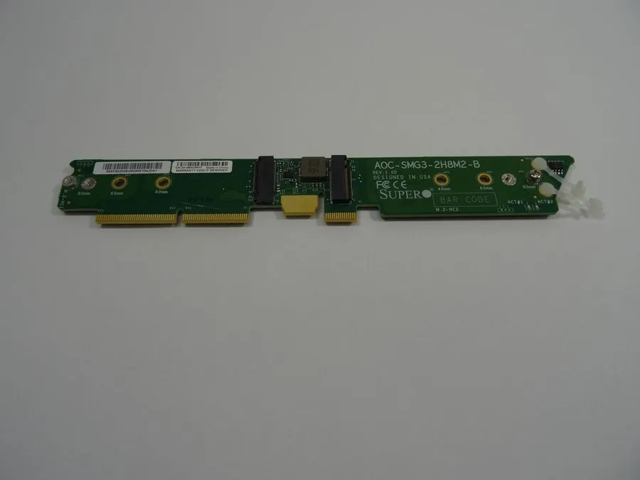 Кабель Supermicro AOC-SMG3-2H8M2-B (REV 1.0) M.2 SATA/NVMe Hybrid Carrier Card
